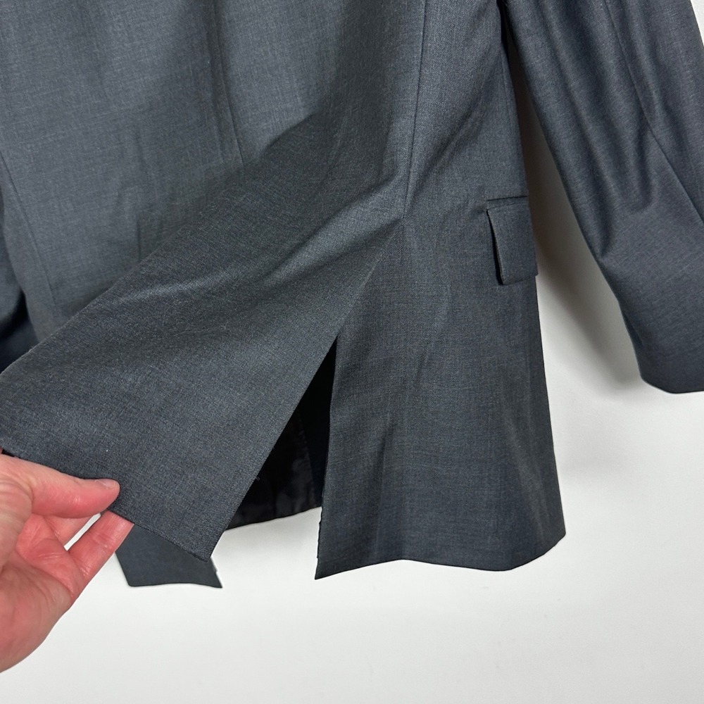 Ralph Lauren Mens Wool Blazer Sz 40R Dark Gray Professional Tailored Jacket Coat - Picture 13 of 16
